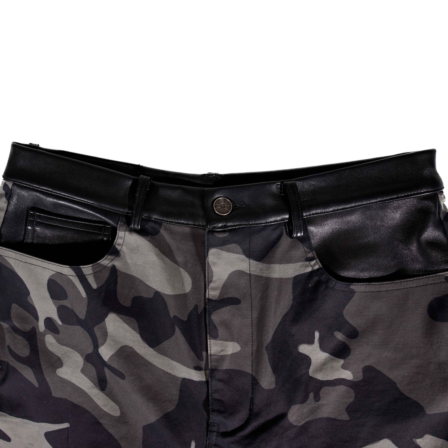 BL MUDCAMO FLARED LEATHER PANT