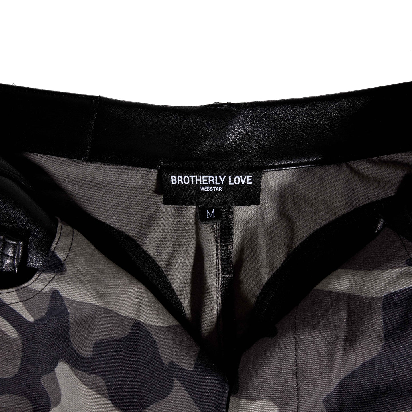 BL MUDCAMO FLARED LEATHER PANT