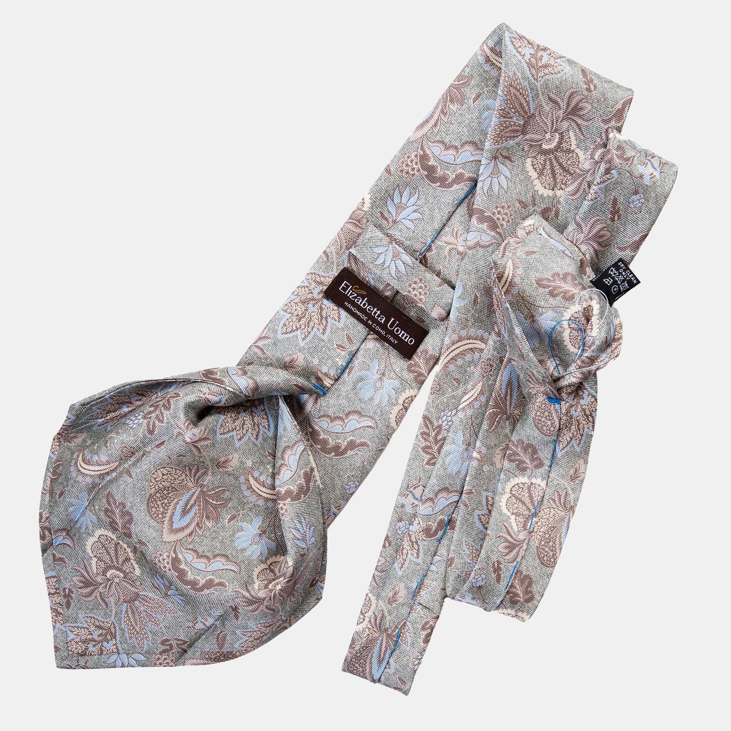 Medici - Printed Silk Tie - Soft Jade - Solstik