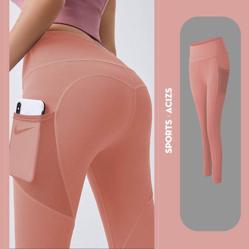 Women's High- Waisted Yoga Pants With Pockets and Tummy Control - Solstik