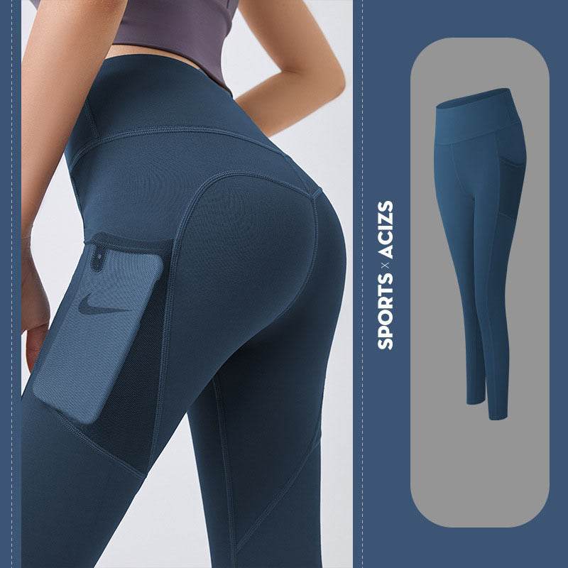 Women's High- Waisted Yoga Pants With Pockets and Tummy Control - Solstik