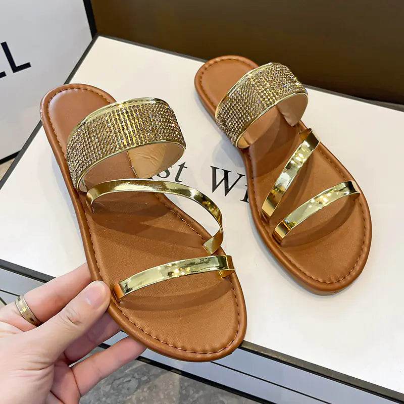 Women's Summer Fashion Flat Slippers and Beach Sandals - Solstik