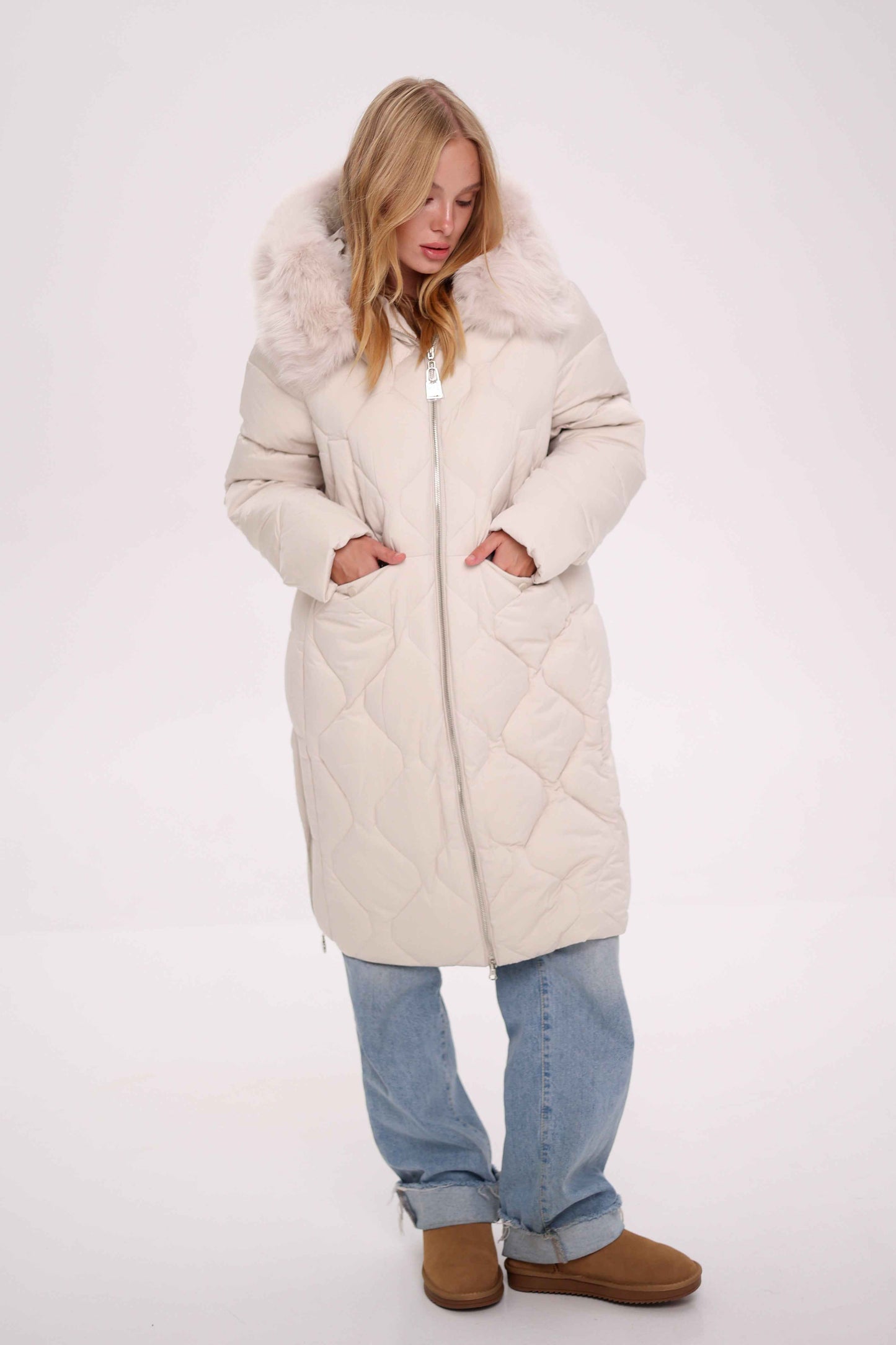 Genuine Polar Fox Thinsulate™ Insulation Coat