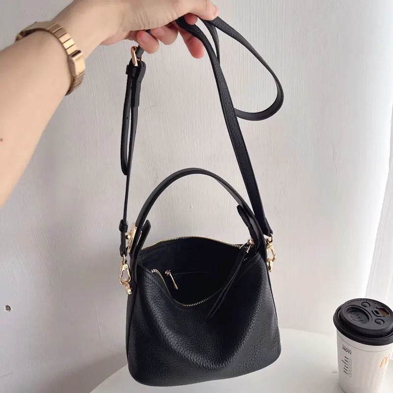 Women's Cowhide Lunch Box Bag - Solstik