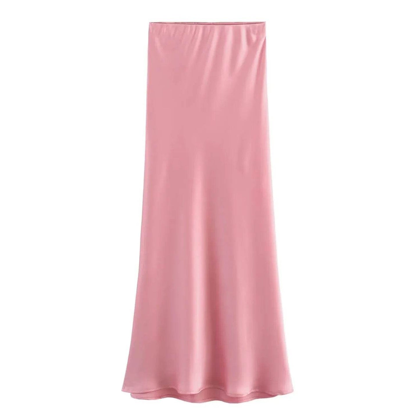 Ladies' Satin Midi Skirt - Solstik