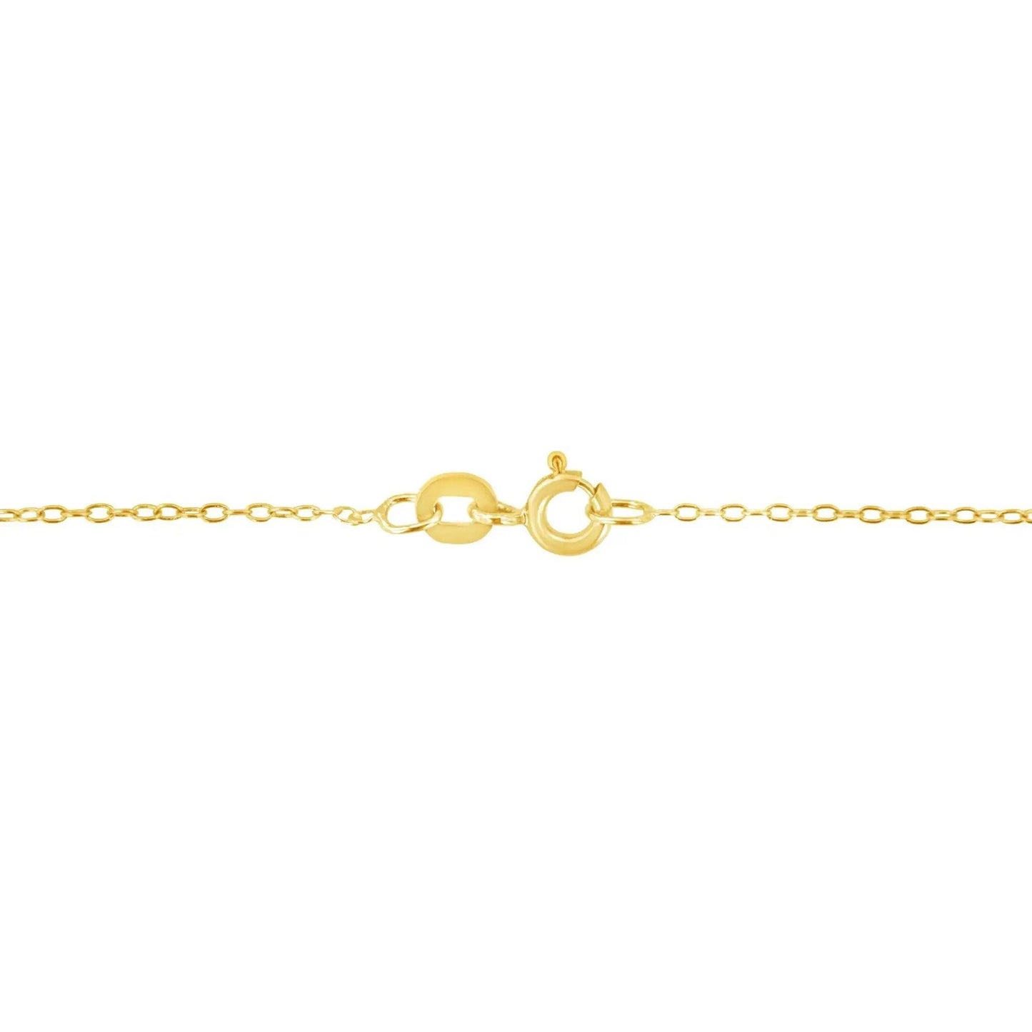 AGS 10K Gold Round Diamond Solitaire Pendant Necklace - Solstik