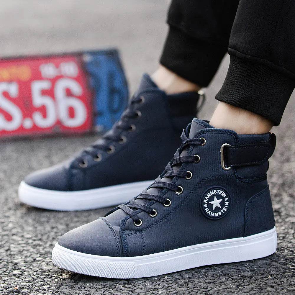 Urban High-Top Men's Sneakers - British Street Styles - Solstik