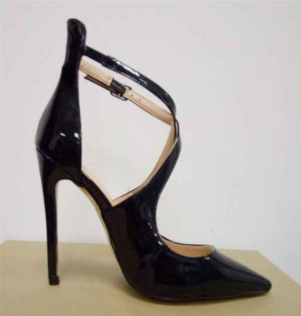 Women's Shoes Cross Strap Stiletto Heel