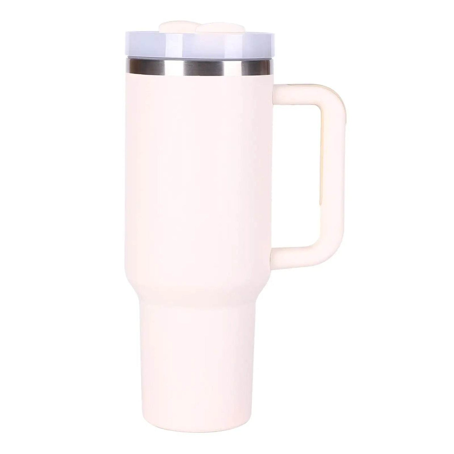 40oz V2 large capacity tumbler, With Handle And Straw Lid, Insulated Reusable Stainless Steel Water Bottles Travel Mug Coffee Cup car cup water cup For Men Women Outdoor Camping Driving, gift - Solstik