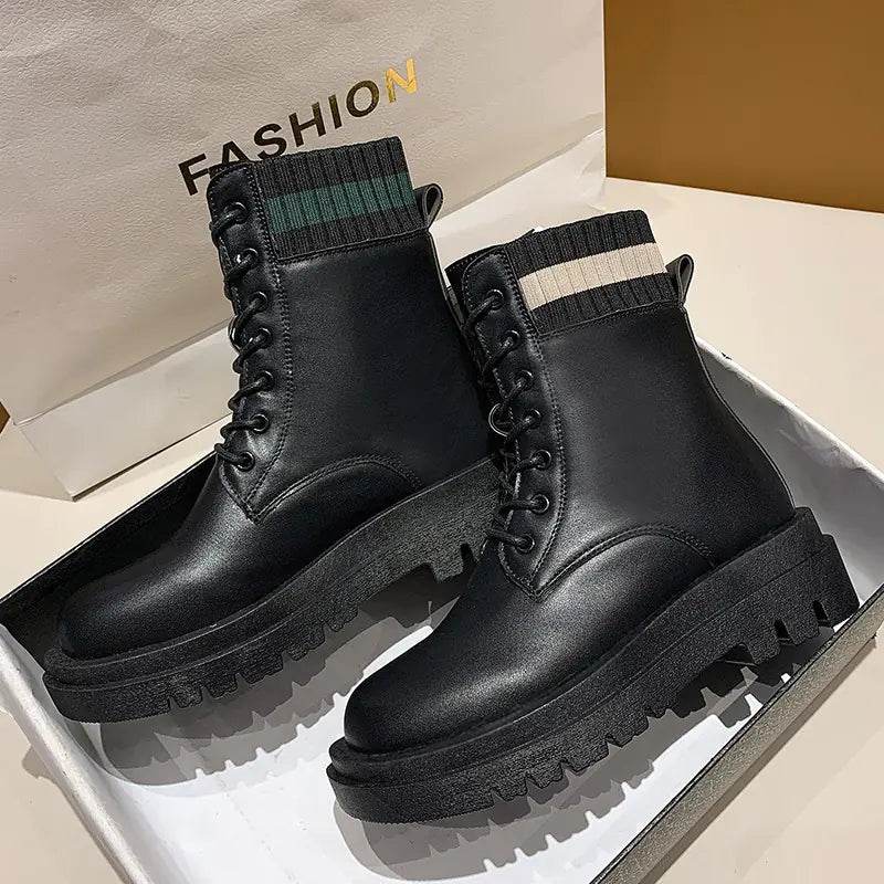 Chic Fall 2020 Martin Boots with Chunky Sole - Solstik