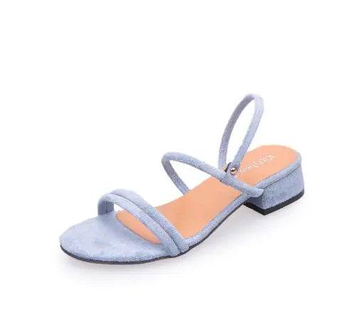 Chic Strap Squared Heel Sandals - Solstik