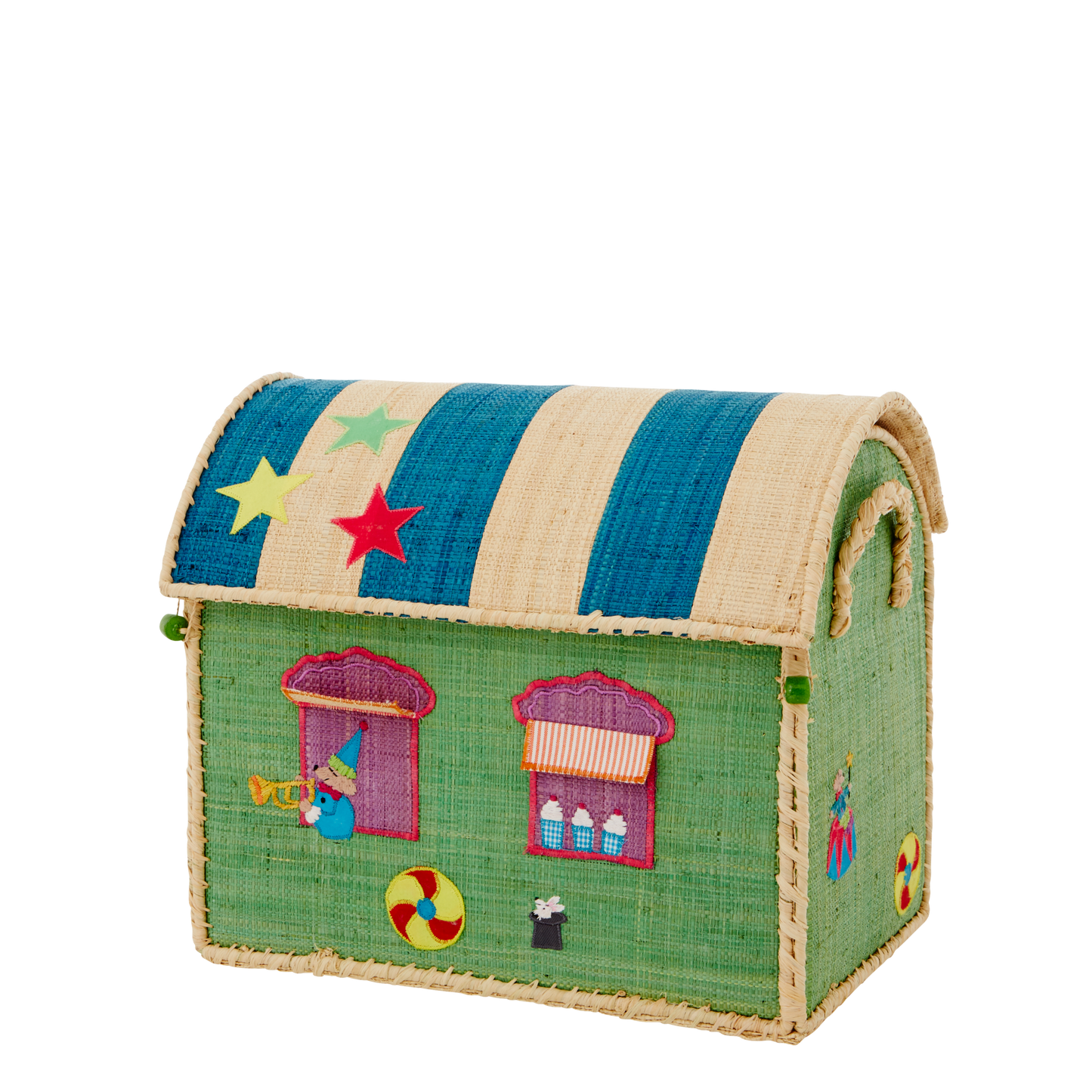 Raffia Storage House - Circus theme Set of 3