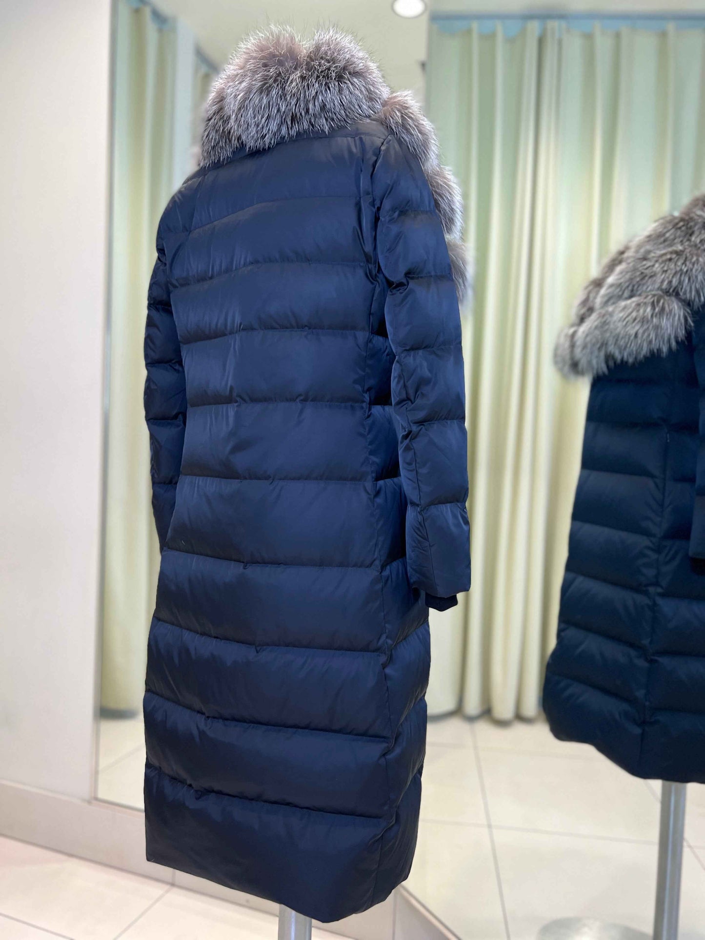 Kaimana Genuine Fox Fur Trim Premium Down Coat