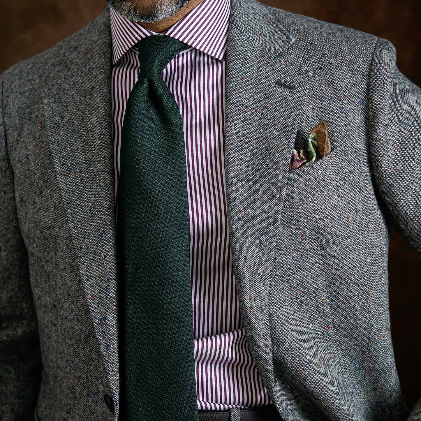 Foresta - Green Silk Grenadine Tie - Solstik