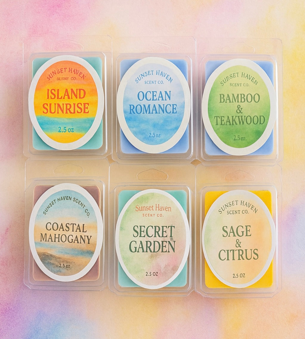 Sunset Haven Scent Co. Wax Melts – 2.5 oz Clamshells