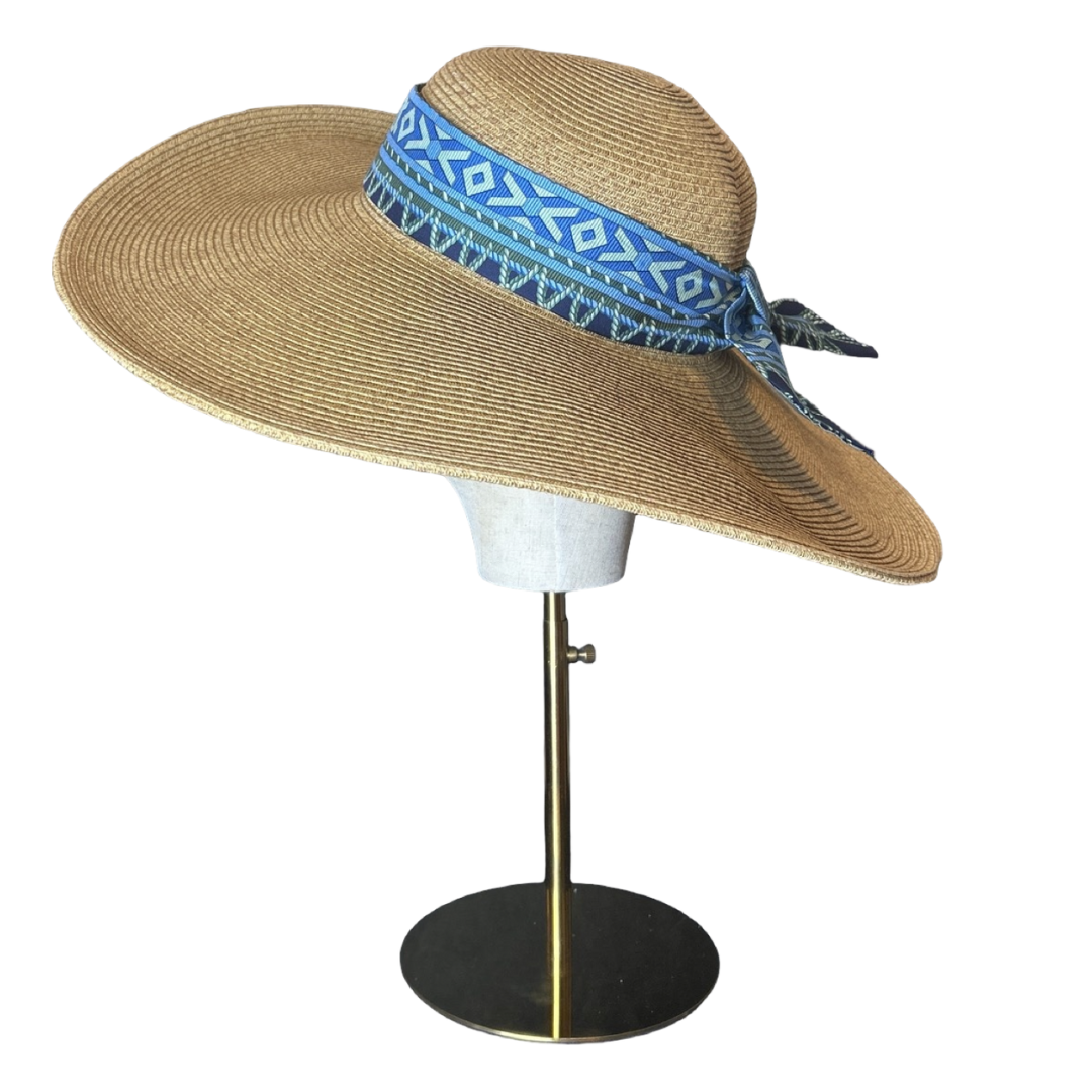 Fringe Harness Logo Perfect Straw Sun Hat - Solstik