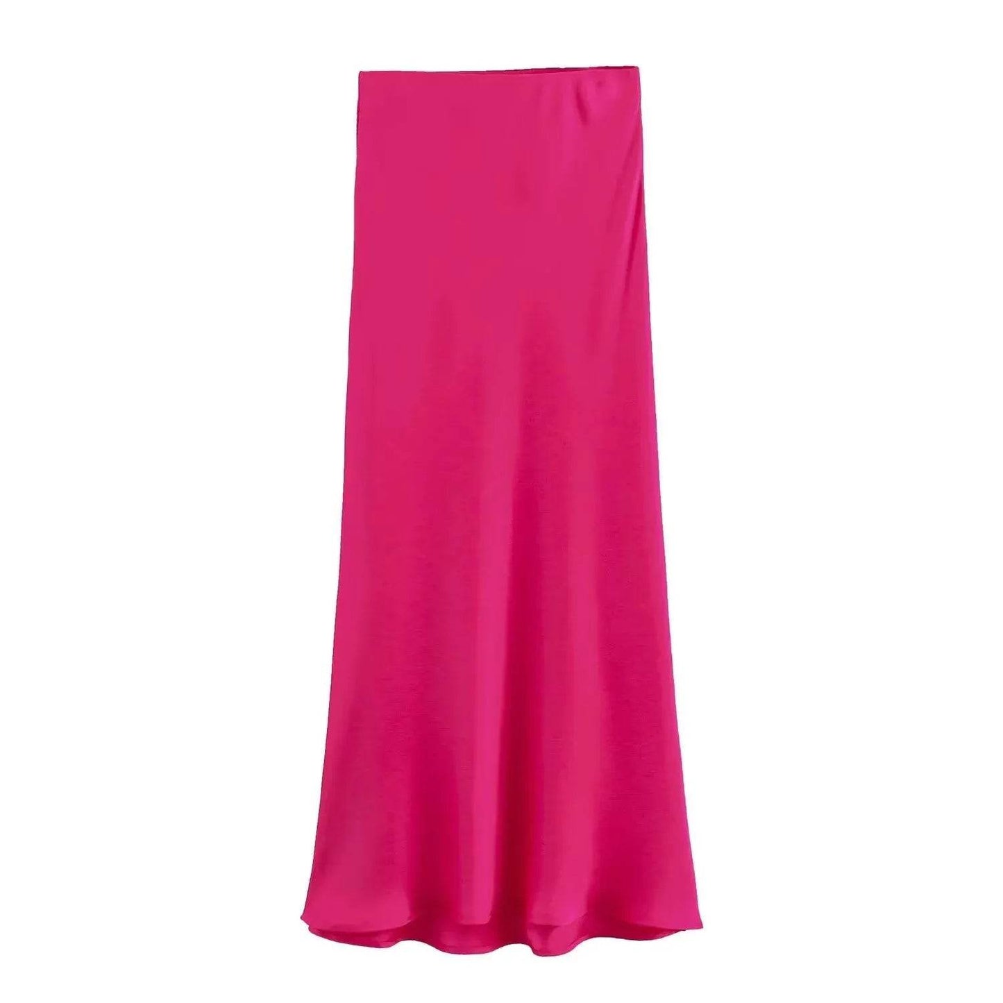 Ladies' Satin Midi Skirt - Solstik