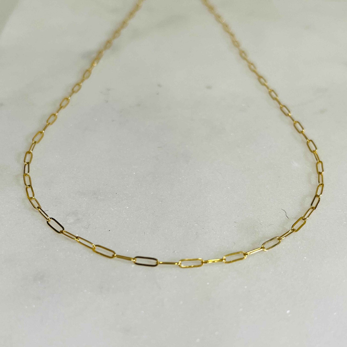 BABY PAPER CLIP CHOKER NECKLACE