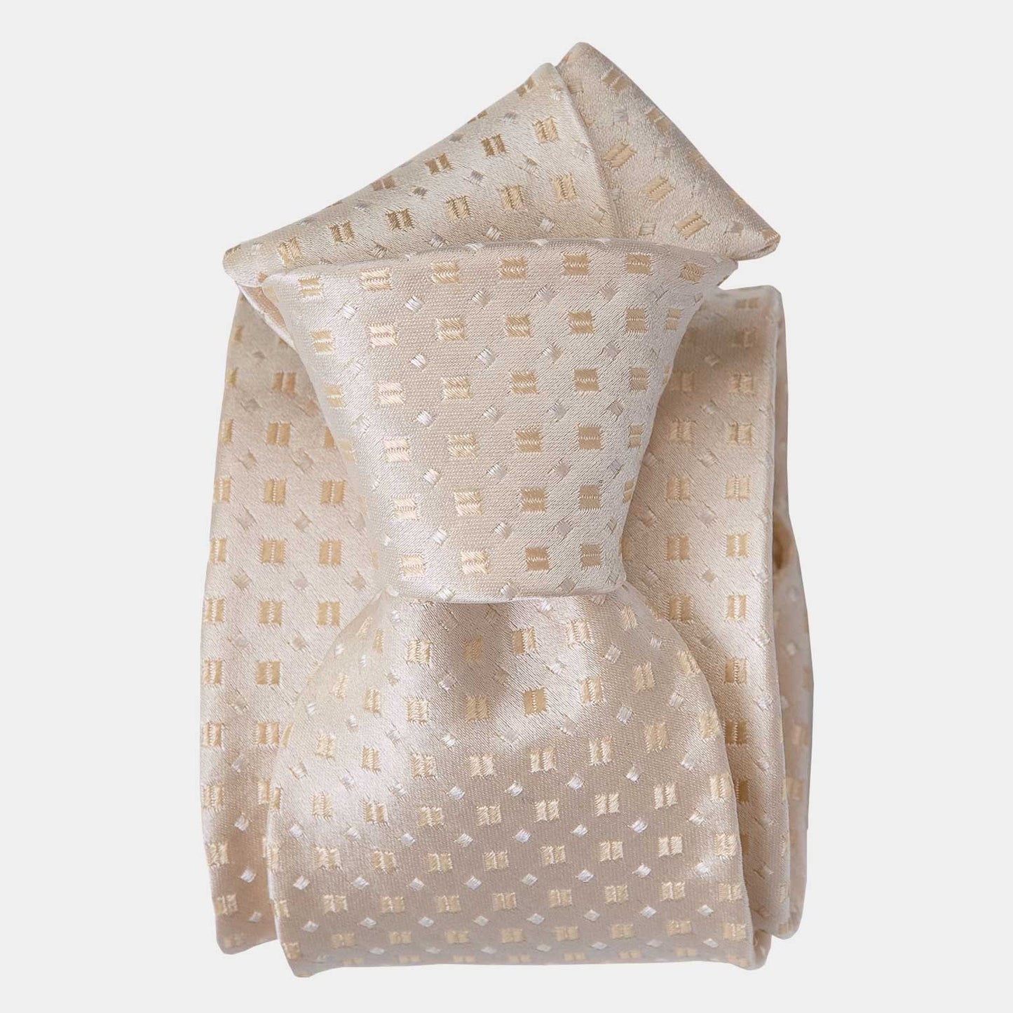 Barbera - Silk Jacquard Tie - Champagne - Solstik