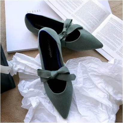 Flat Casual Boat Shoes with Bow Mary Jane Style - Solstik