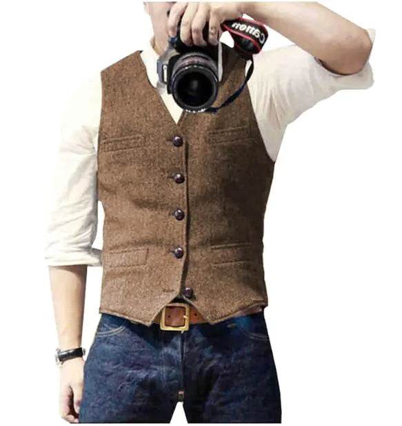 Cashmere/ Wool Blend Business/ Casual Luxury Vest - Solstik
