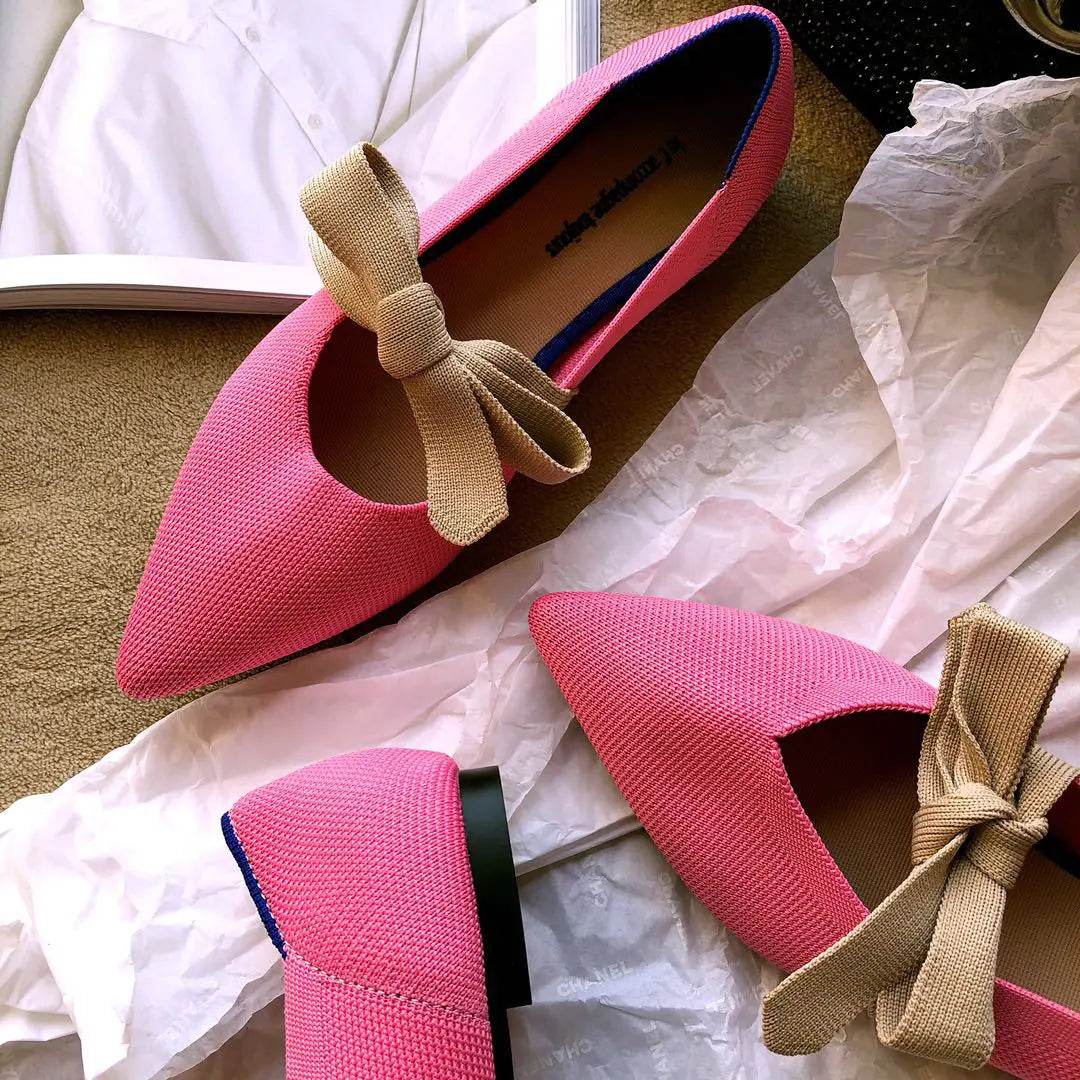 Flat Casual Boat Shoes with Bow Mary Jane Style - Solstik