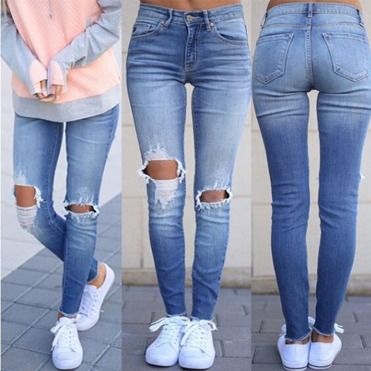 Gretta Ripped Tassel Women's Jeans