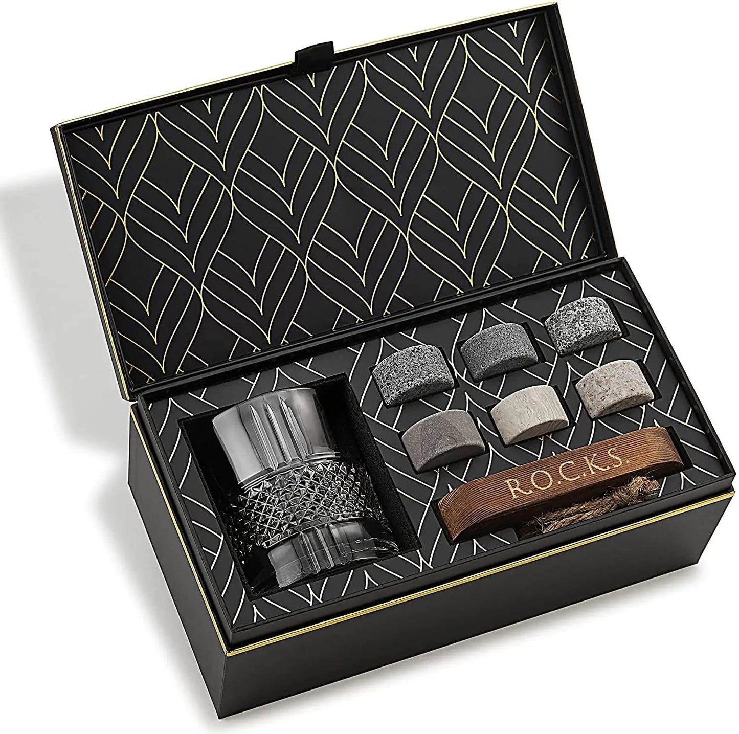 Luxury Whiskey Connoisseur Set - Stones & Glass - Solstik