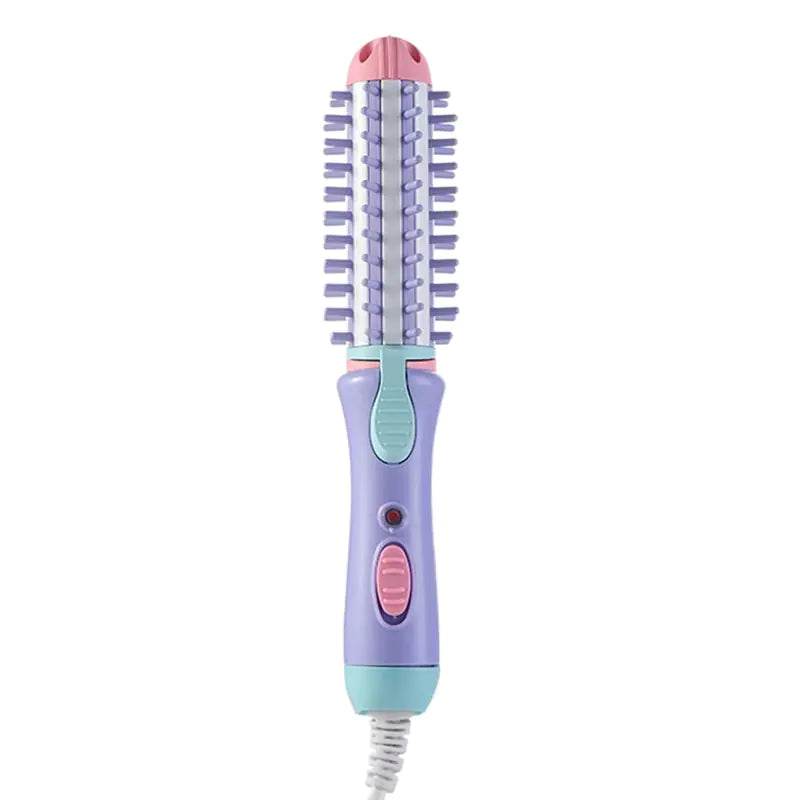 2 in 1 Mini Ceramic Curling Iron Brush - Solstik #