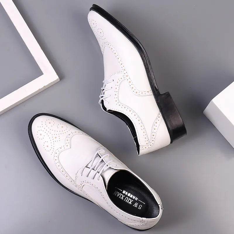 New Men's Business Brogue Shoes - Breathable Style - Solstik