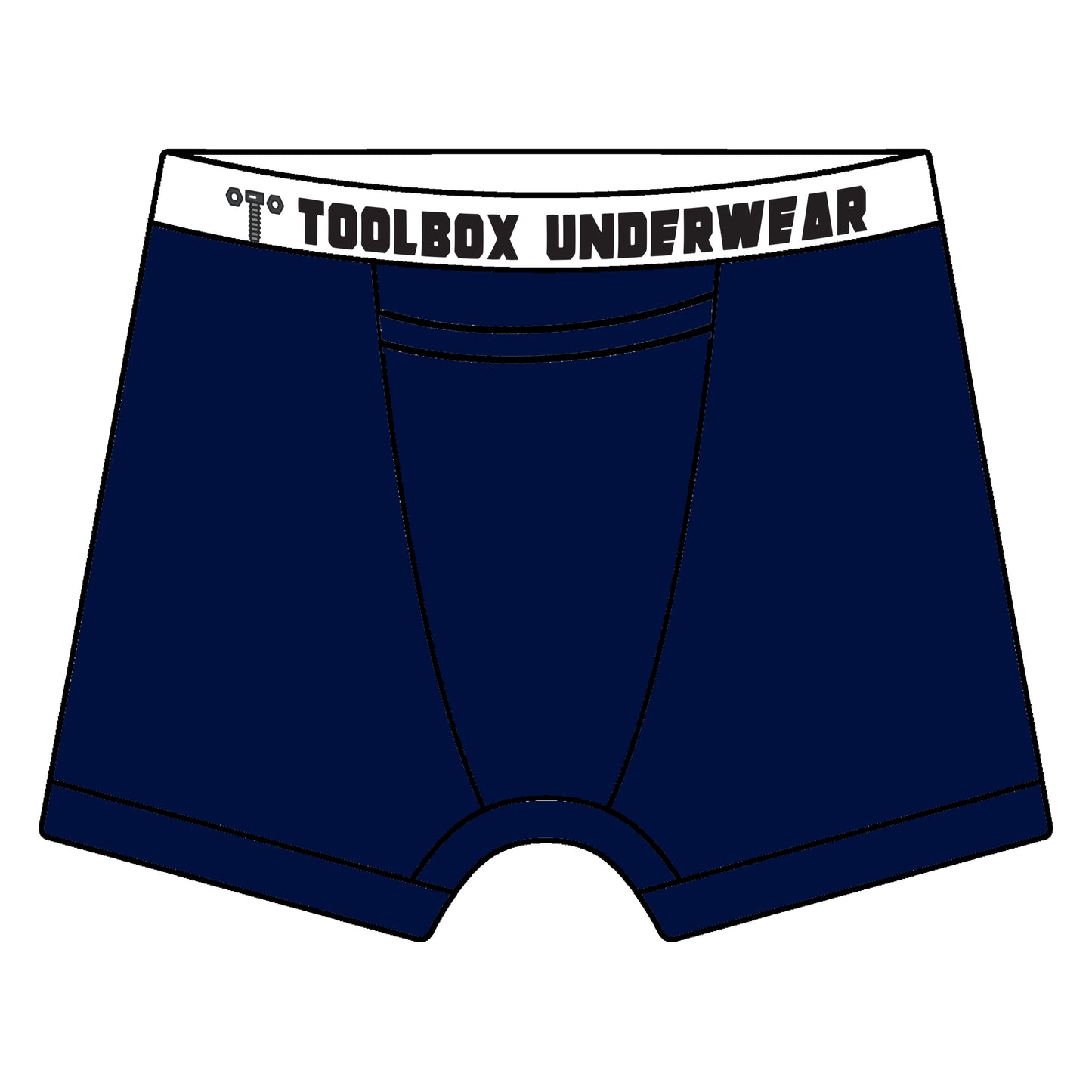 Toolbox Underwear - The Classic Solid Briefs - Navy