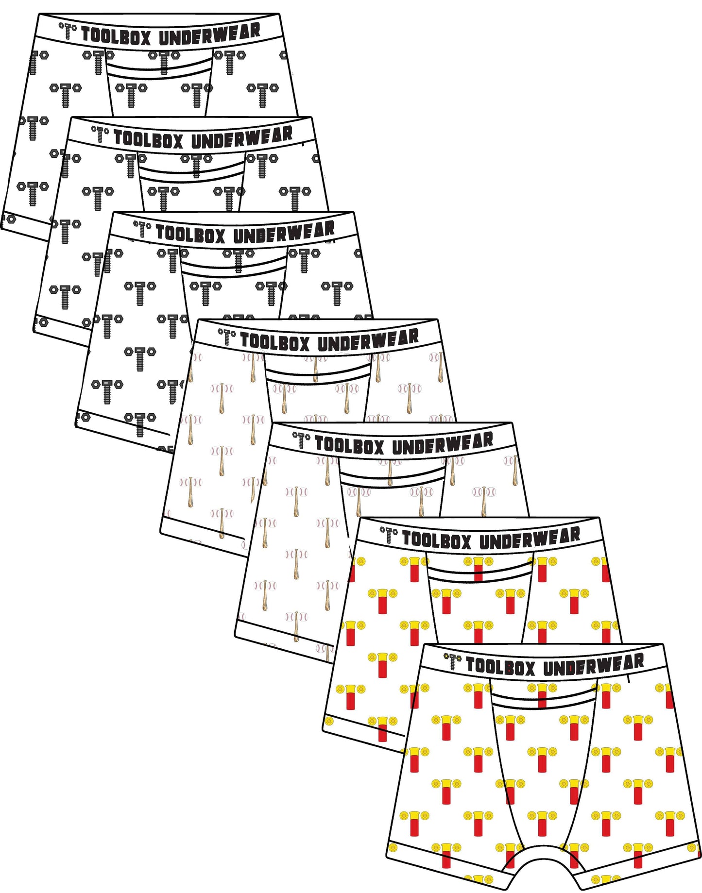 Toolbox Underwear - Patterns - Weeklong Pack