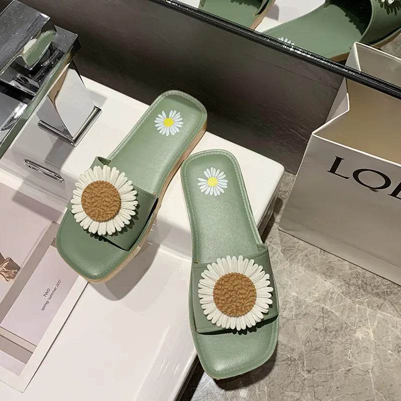Women's Outdoor Non-Slip Daisy Slide Sandals - Solstik