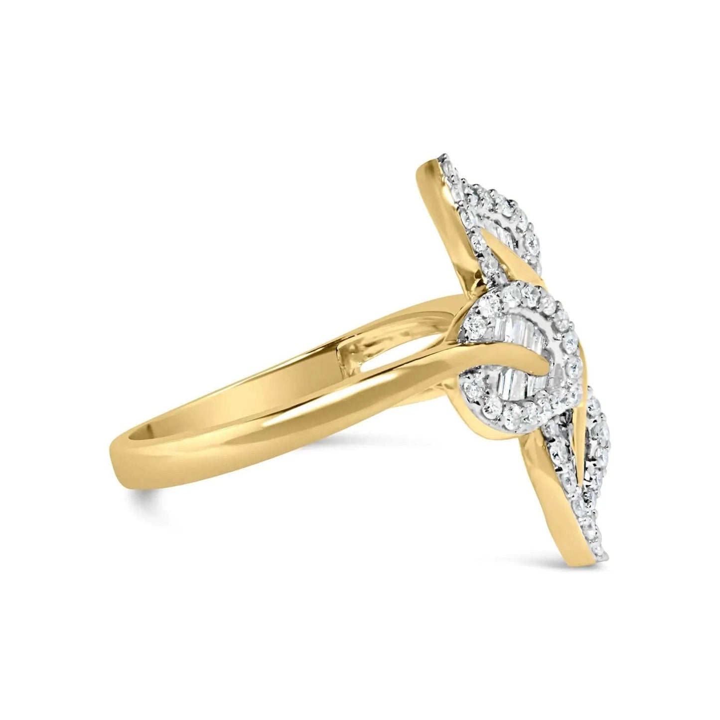 GoldLeaf Diamond Glory Ring - Solstik