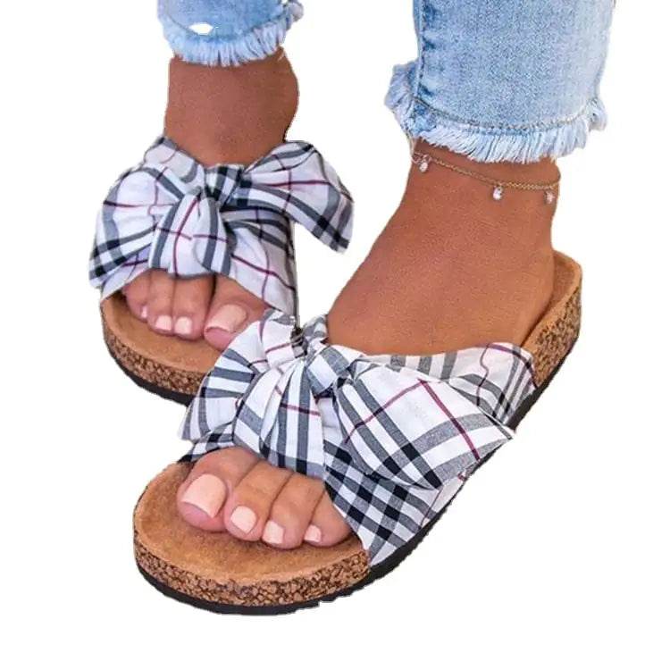 Chic Leopard Bowknot Summer Sandals - Solstik