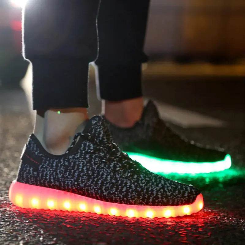 GlowStride LED Sneakers for All - Solstik