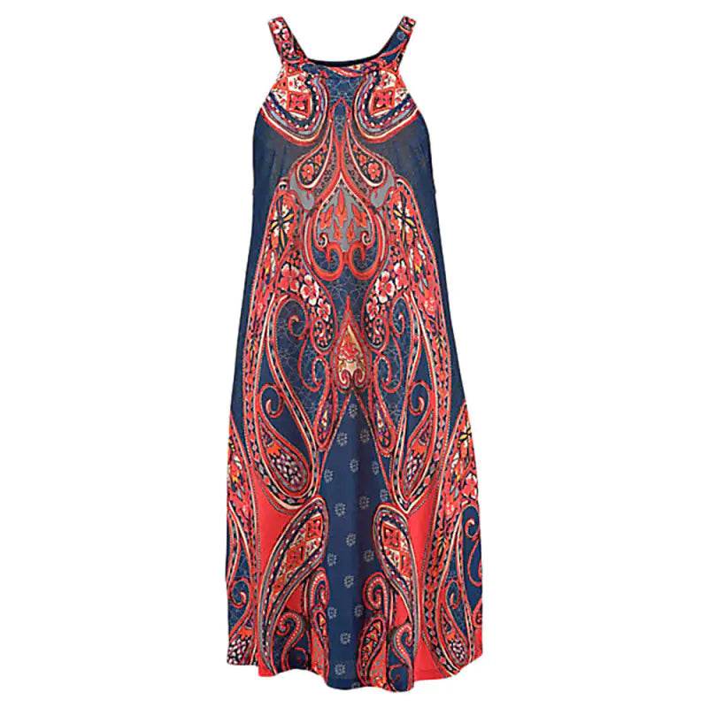 Summer Floral Backless Mini Beach Dress - Solstik