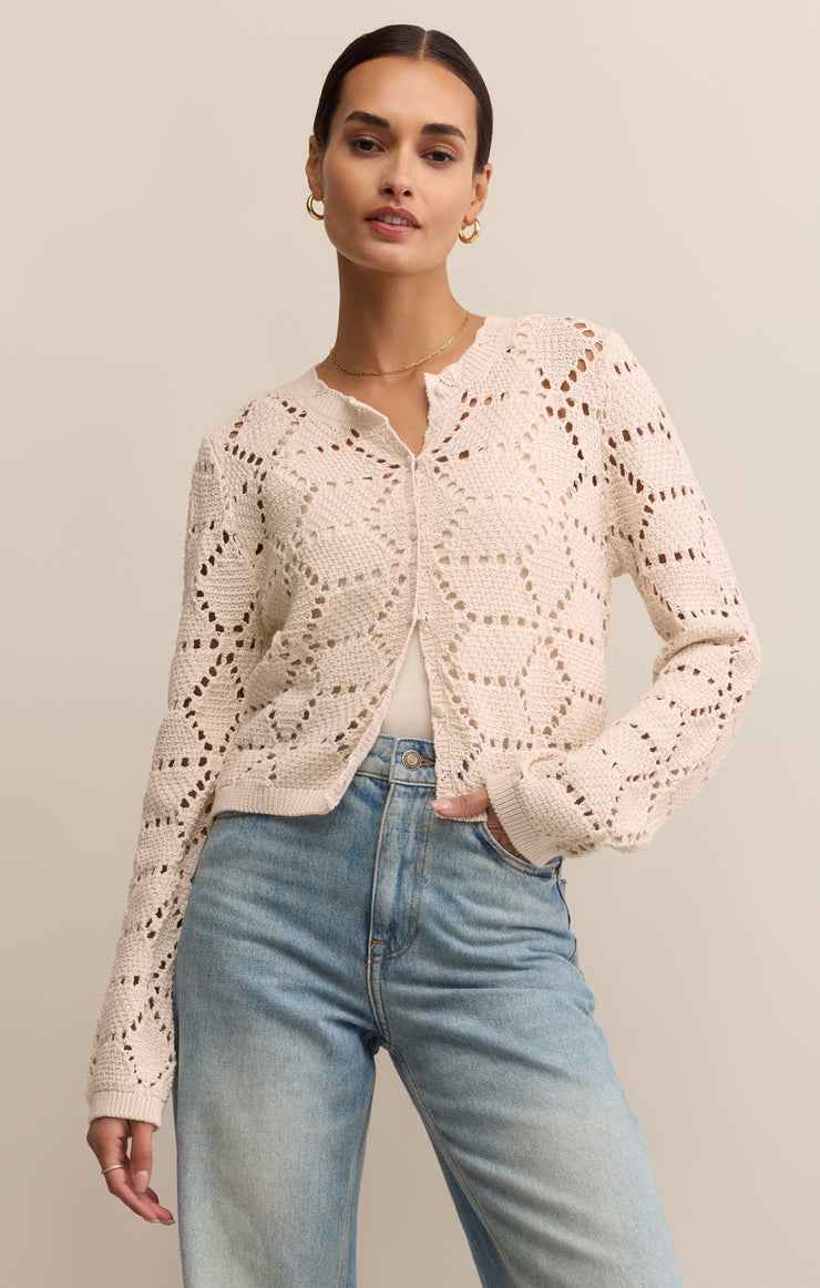 Rosalyn Diamond Cardigan Crystal