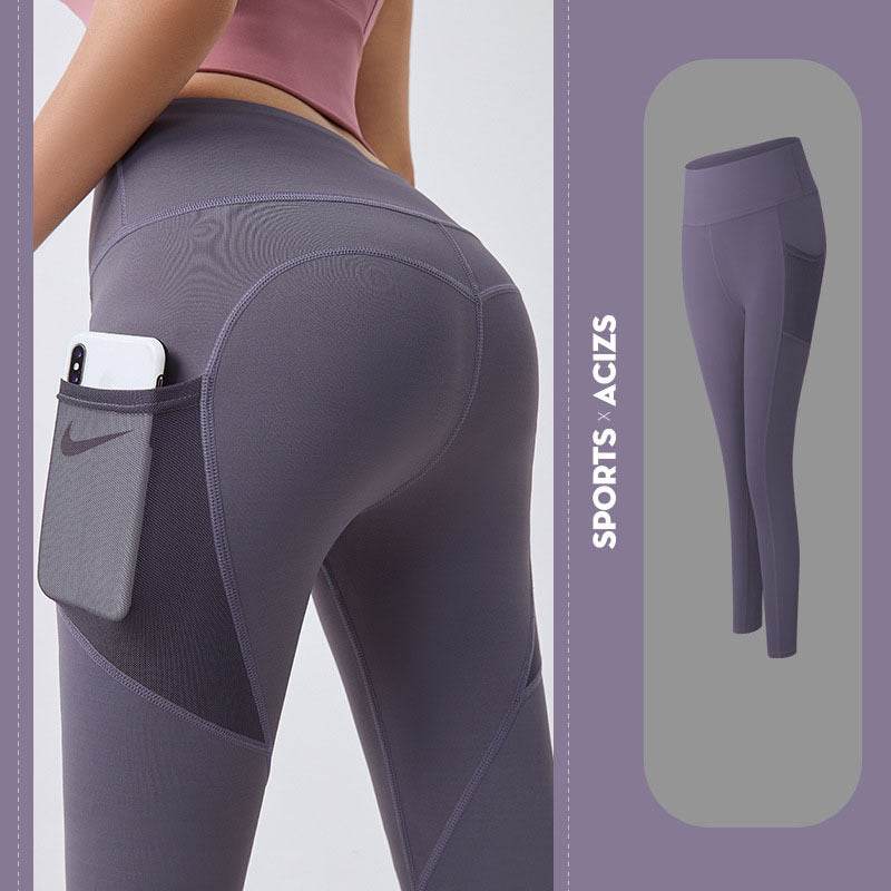 Women's High- Waisted Yoga Pants With Pockets and Tummy Control - Solstik