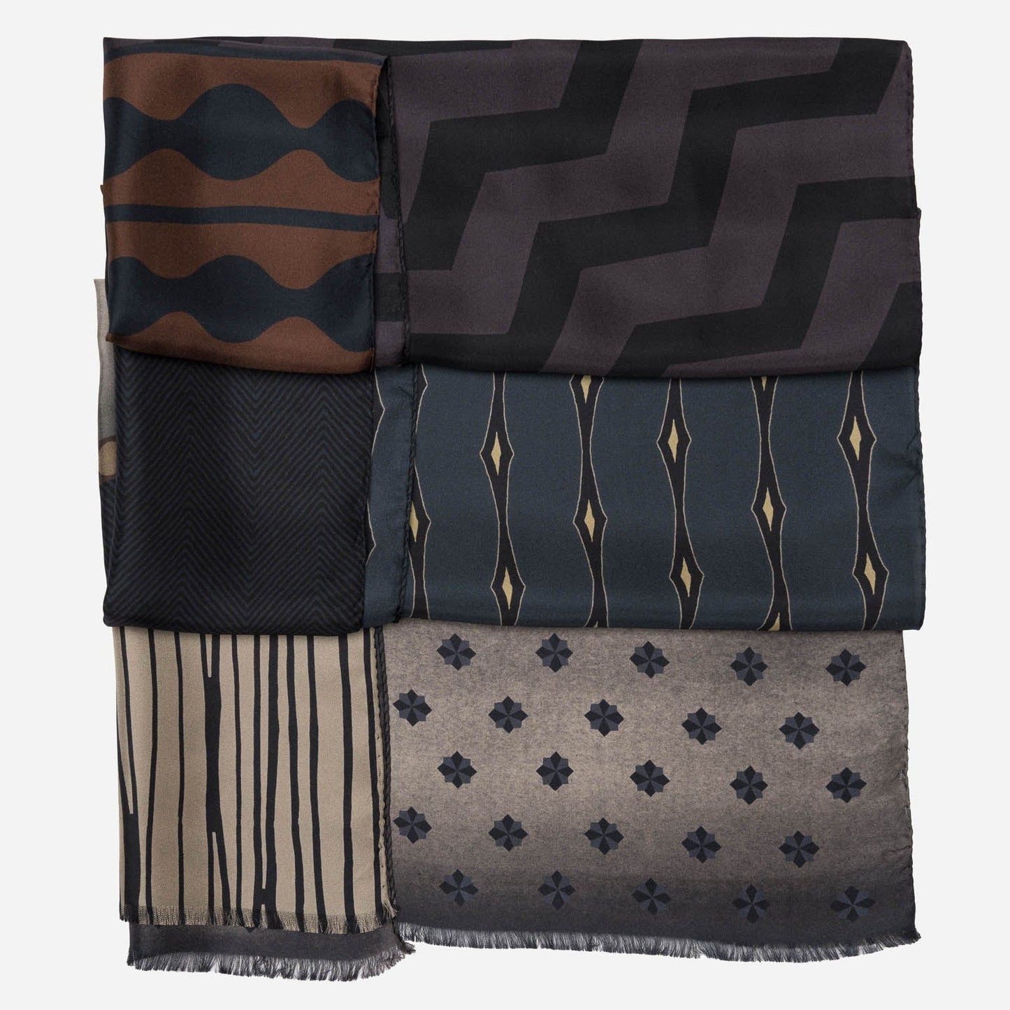 Atri - Long Silk Scarf - Plum - Solstik