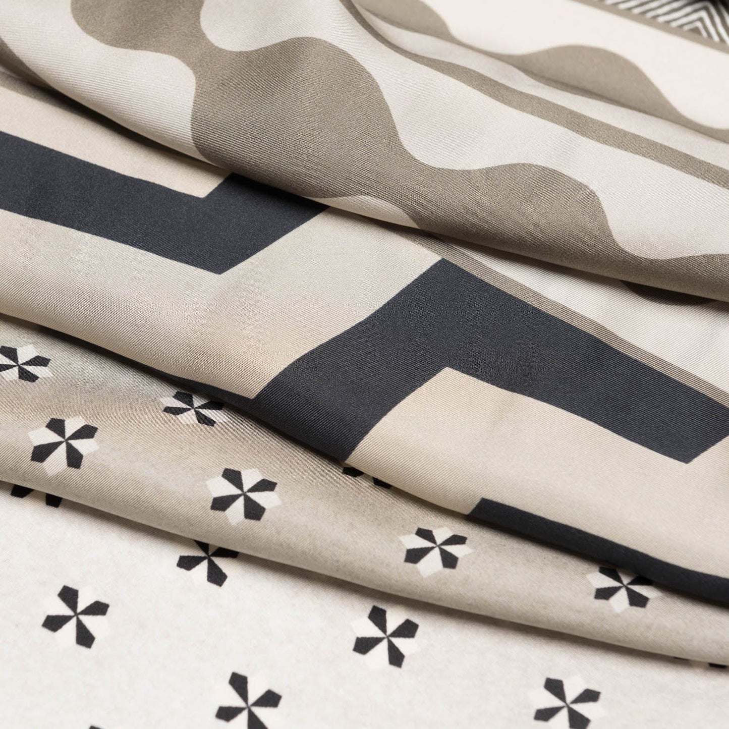 Atri - Long Silk Scarf - Sand - Solstik