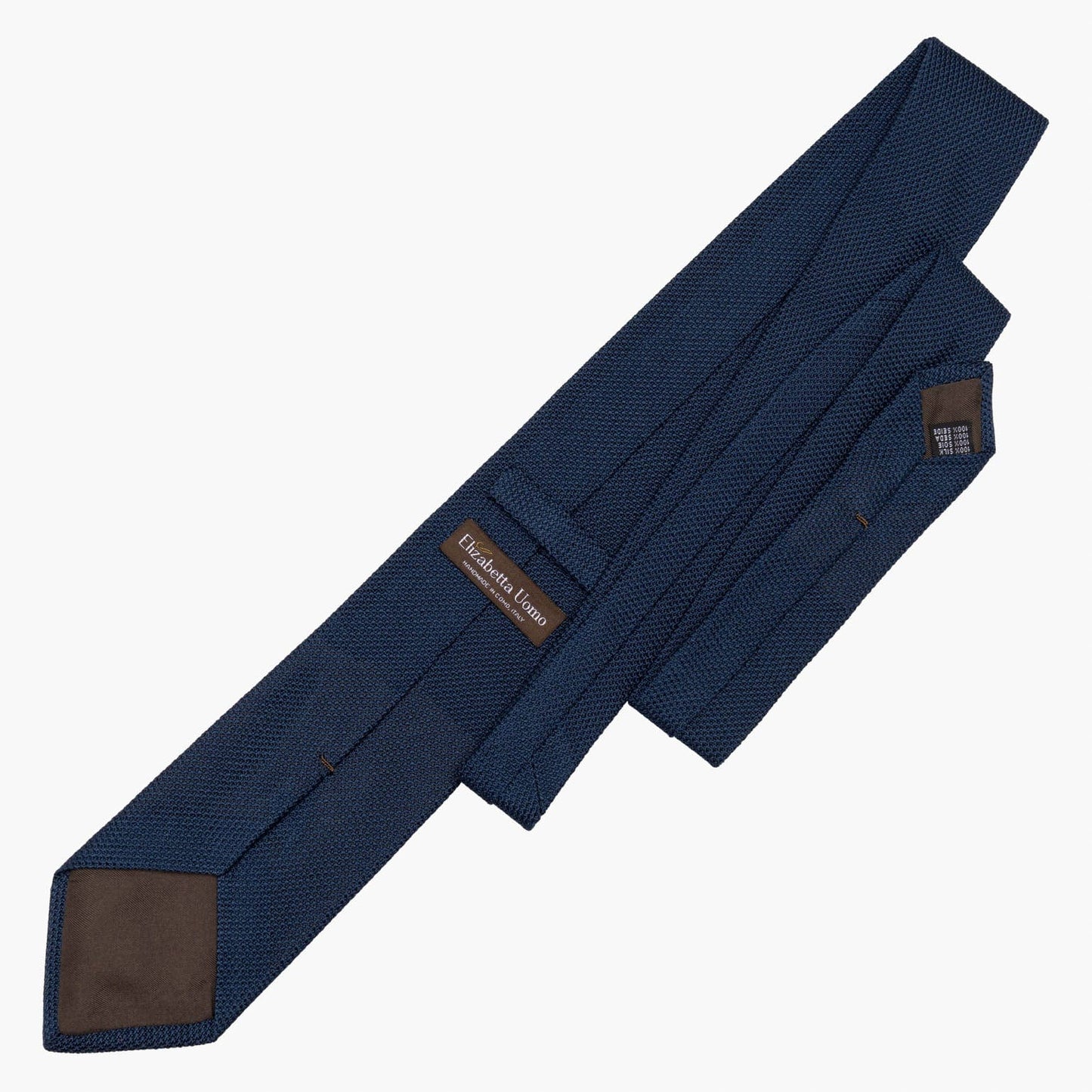 Marino - Navy Blue Silk Grenadine Tie - Solstik