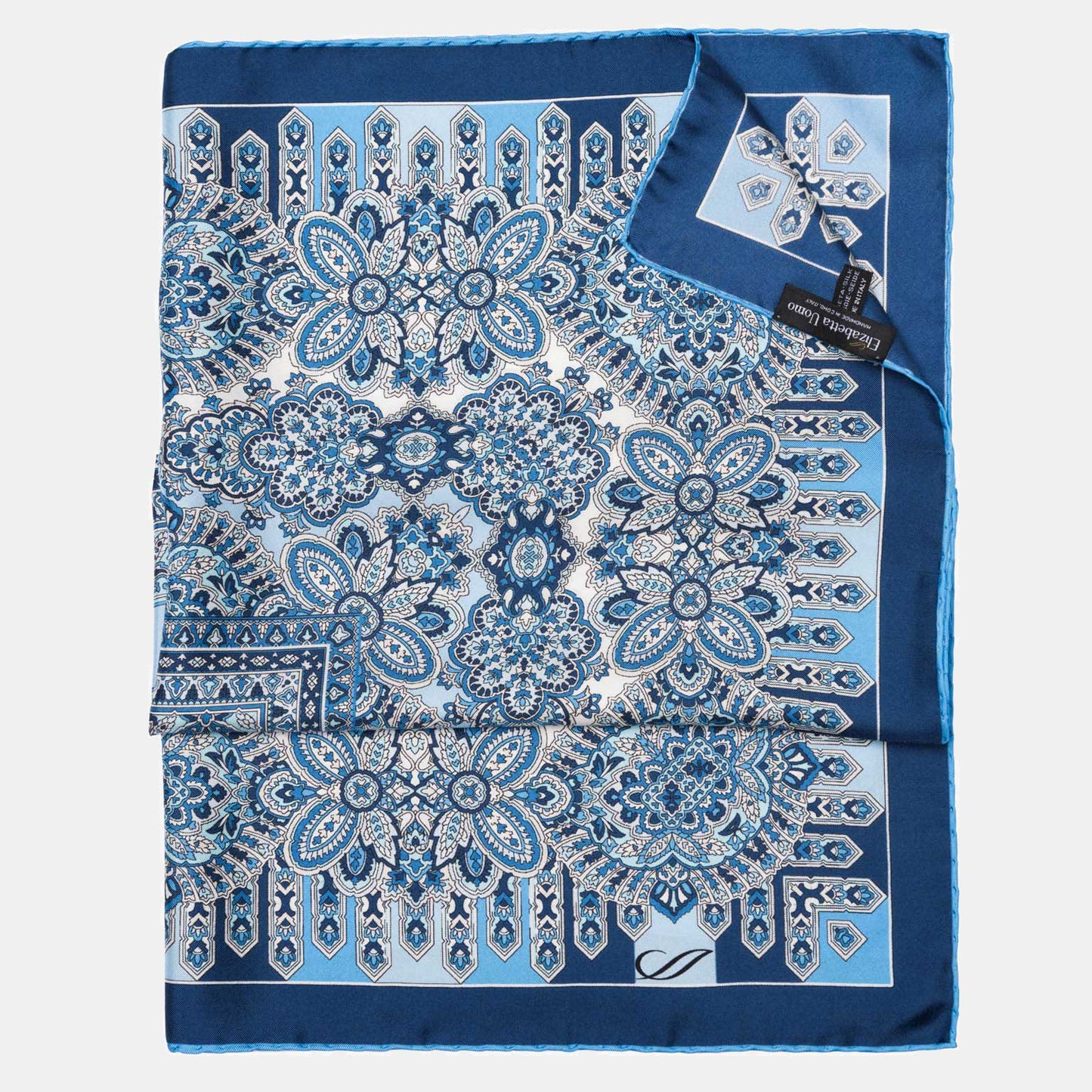 Messina - Silk Neckerchief - Azure - Solstik
