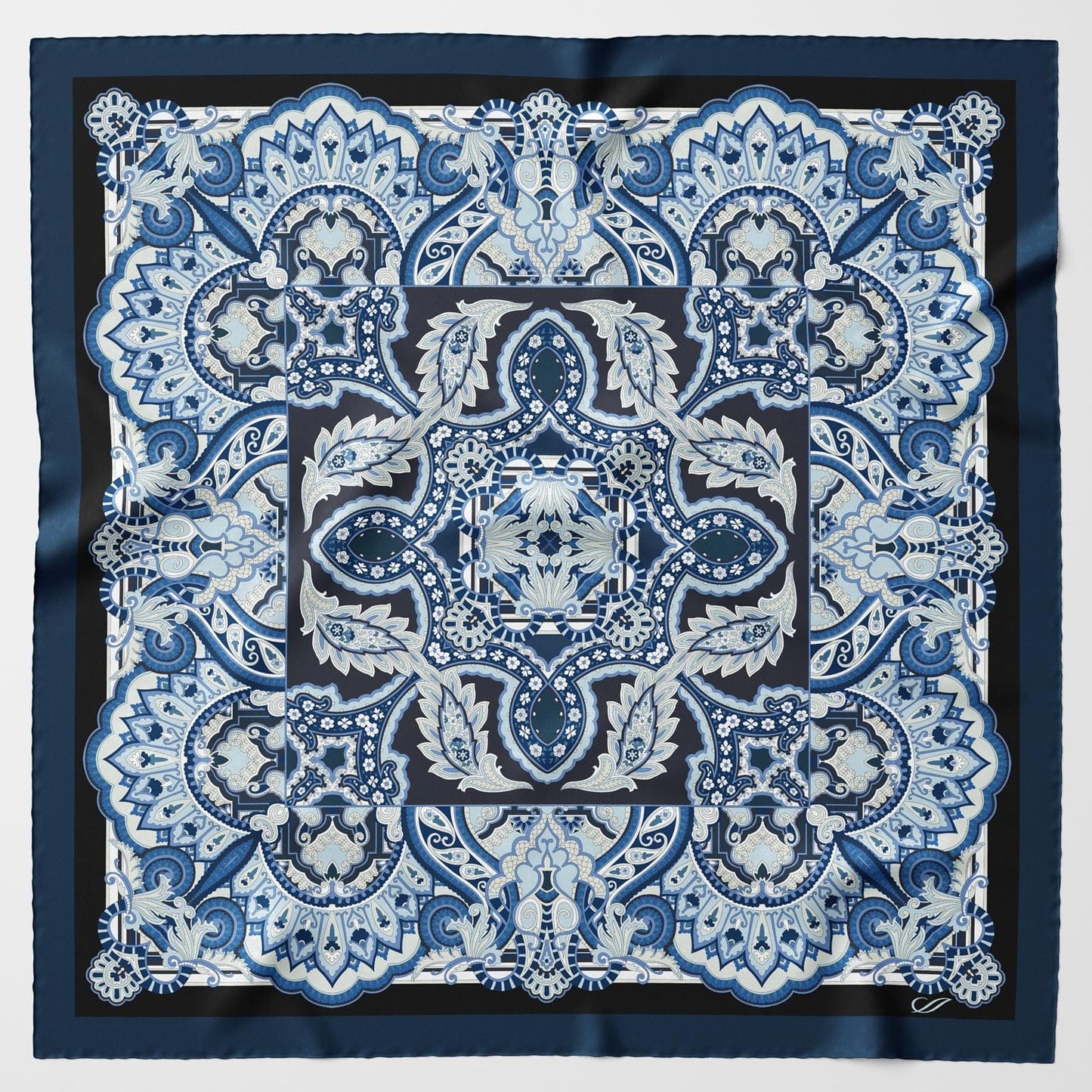 Malta - Silk Foulard - Royal Blue - Solstik