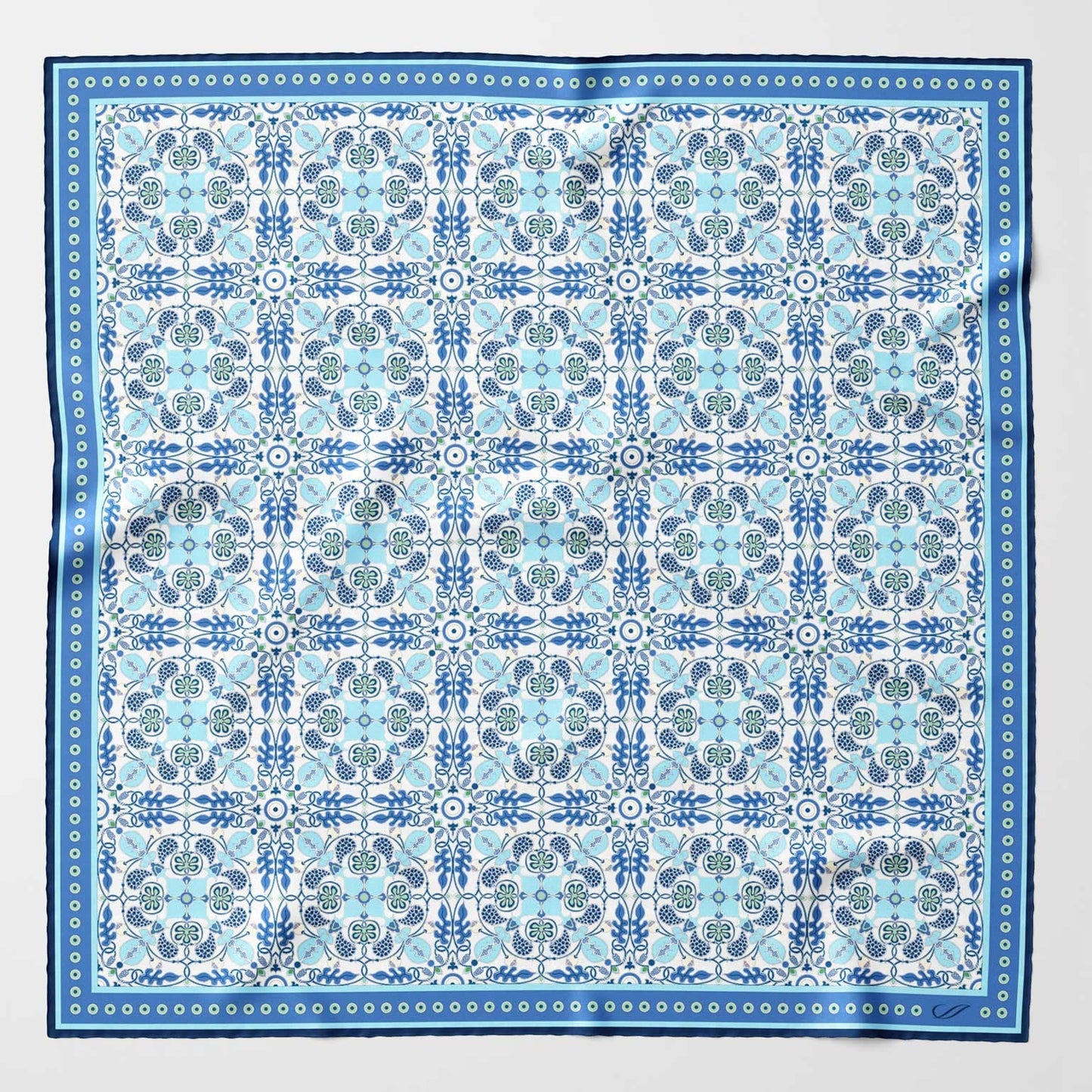Barbaresco - Silk Neckerchief - Blue - Solstik