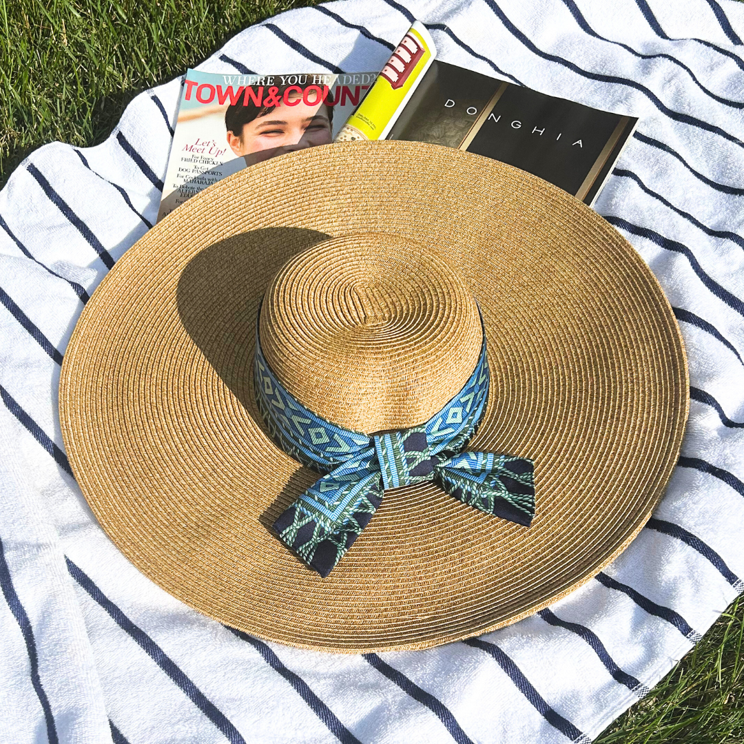 Fringe Harness Logo Perfect Straw Sun Hat - Solstik