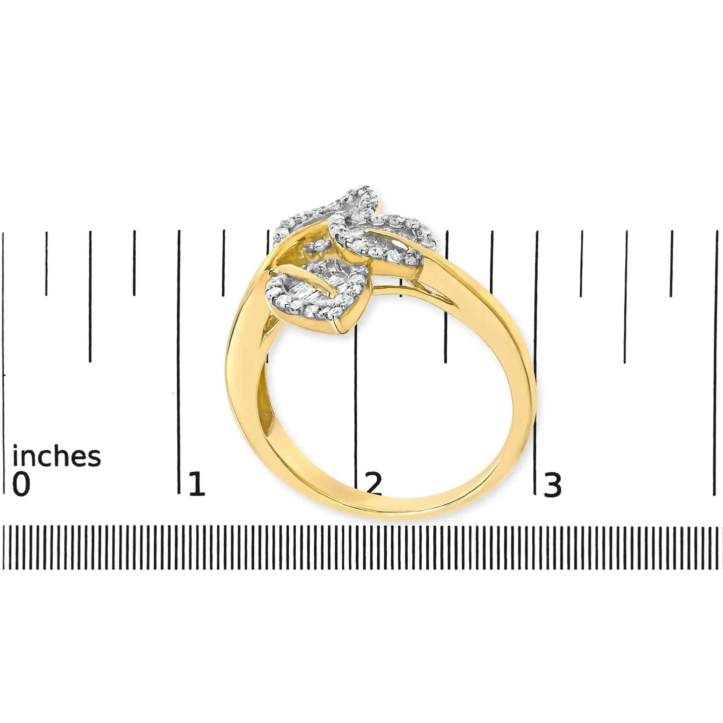 GoldLeaf Diamond Glory Ring - Solstik