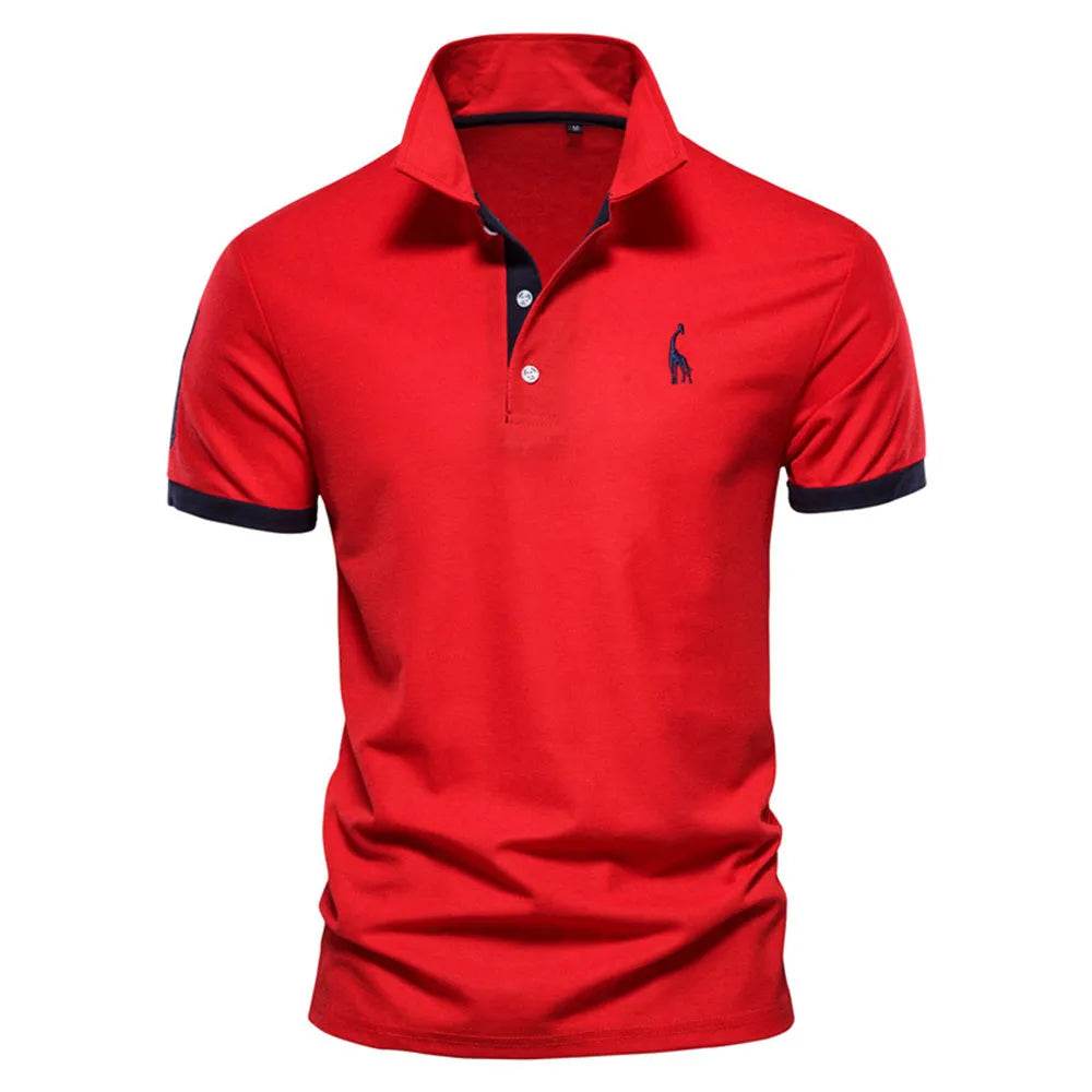 Giraffe Embroidered Polo Shirt - Solstik