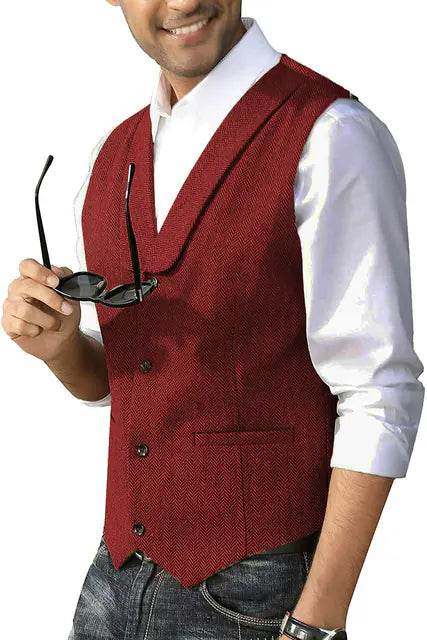 Men's Cashmere Blend Business Vest - Solstik