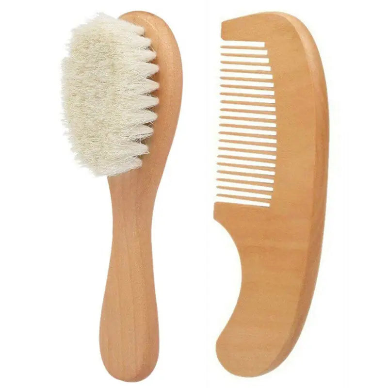 Wooden Baby Bath Comb Set with Airbag Massage Brush
